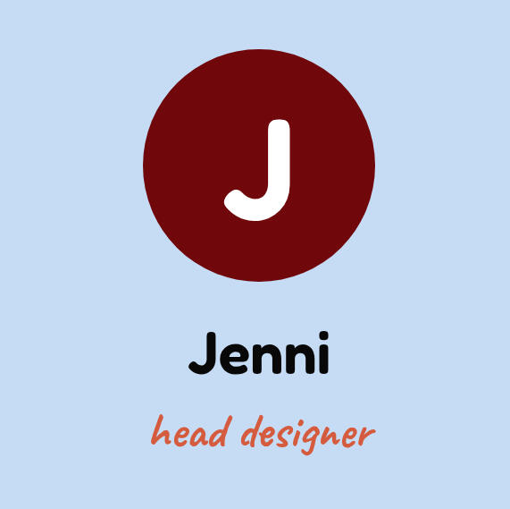 Jenni, head designer