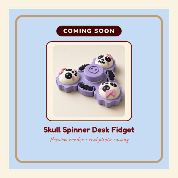 Preview render: Skull Spinner Desk Fidget