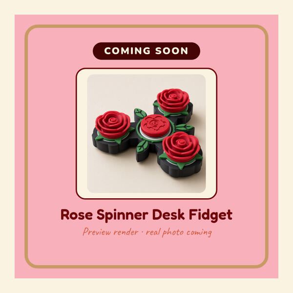 Preview render: Rose Spinner Desk Fidget
