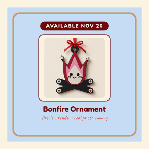 Preview render: Bonfire Ornament
