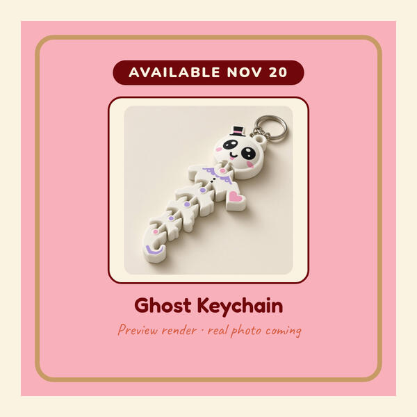 Preview render: Ghost Keychain